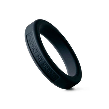 Classic Silicone Medium Stretch Penis Ring 44mm Black
