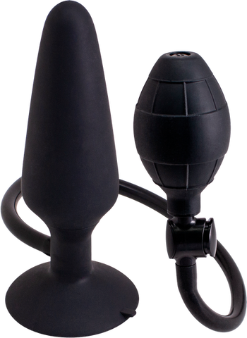 Inflatable Butt Plug- Large (Black)